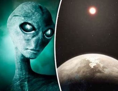 modern telescope ready to see the world of aliens