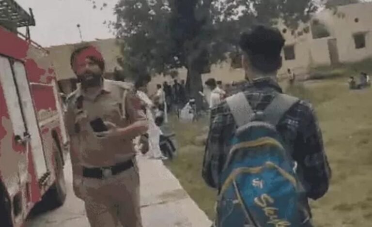 Bomb in the train caused chaos in punjab