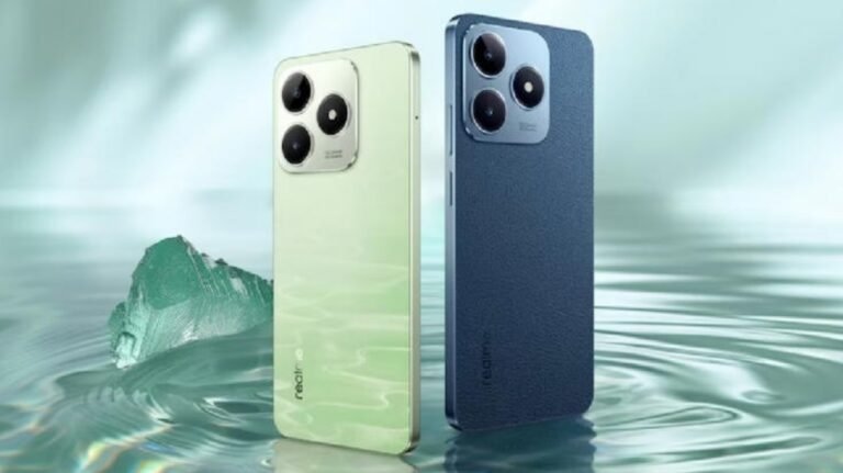 Realme C63 with 45W fast charging, leather finish
