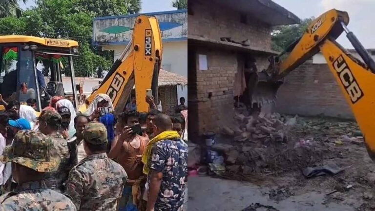 MP Big News: रेप के आरोपी के घर चला बुलडोजर, धमकी देकर किया था रेप