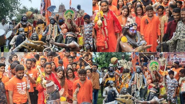 Kanwar Yatra News: कुबेरेश्वरधाम धाम में शिवभक्तों का जमावाड़ा