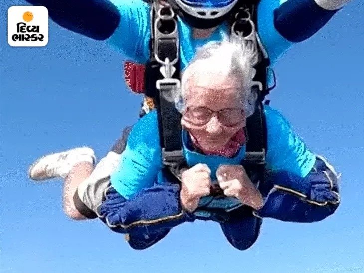 Age of 102 years jump from 7000 feet