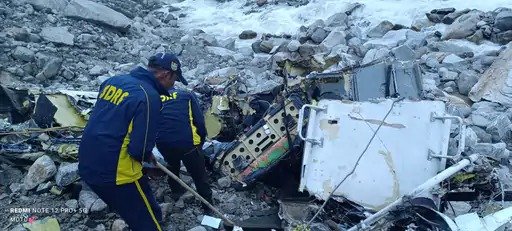 helicopter downed in kedarnath