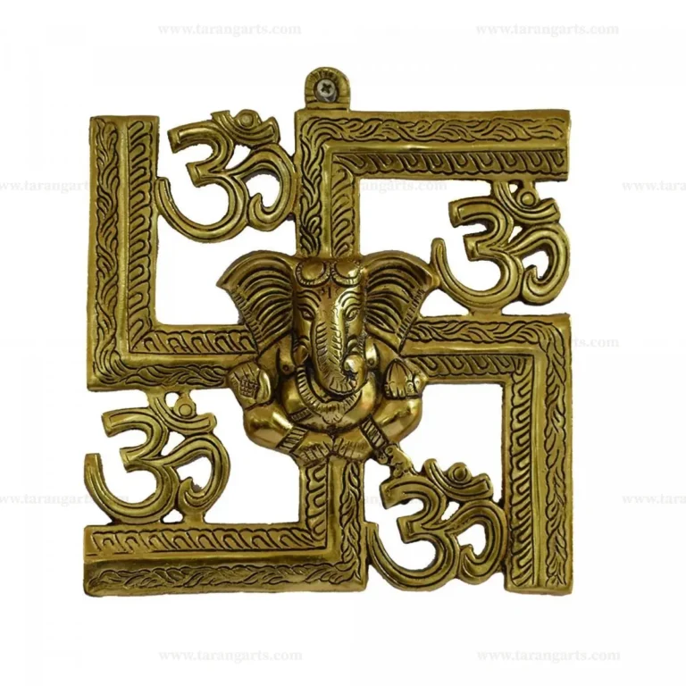 Beginning Of The Puja Make The Symbol Of Ganesha Swastika