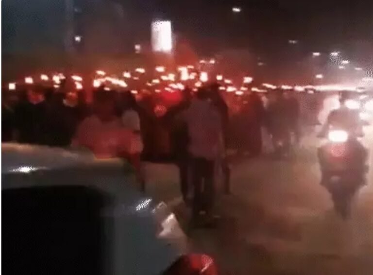 Demonstration against drone attacks in manipur