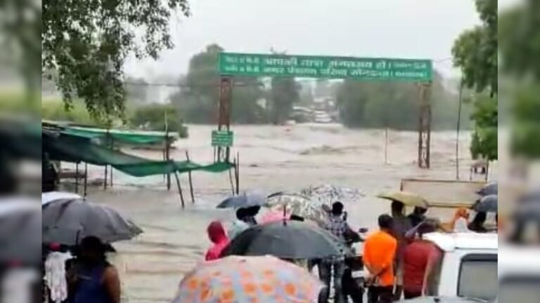 mp weather report: सिंध नदी का रुद्र रुप