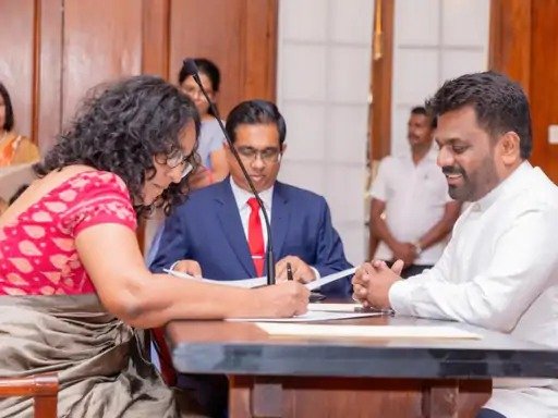 Harini Amarasurya became the Prime Minister of Sri Lanka