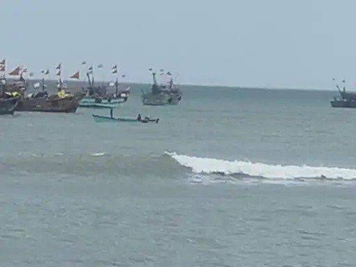 Helicopter crash landing in Porbandar sea