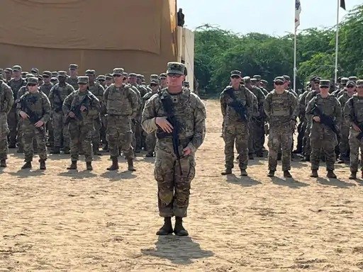 Indian And US Army Exercise In The Desert