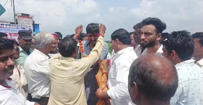 कुणाल चौधरी का क्षेत्र वासियों ने भव्य स्वागत किया