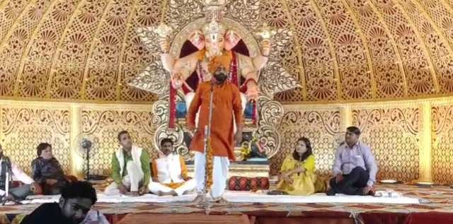 गणेशोत्सव के तहत बड़वानी धोरहर में कवि सम्मेलन आयोजित