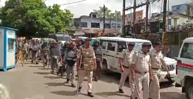 मिलाद उल नवी के जुलूस में हुए बवाल के बाद से श्योपुर पुलिस अलर्ट मोड़ पर