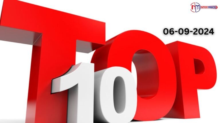 Top 10 News 6 September: विनेश, बजरंग ने थामा कांग्रेस का दामन, एंटी ड्रोन मशीन गन को मंजूरी