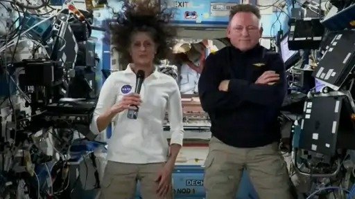 US President election voting from space station