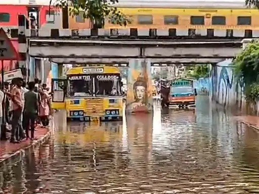Water inundates houses and railway tracks in UP