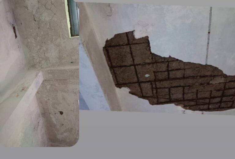 शासन द्वारा निर्धारित विशेष विद्यालय बिल्डिंग मे क्लास संचालन पर गिर रही छपाई