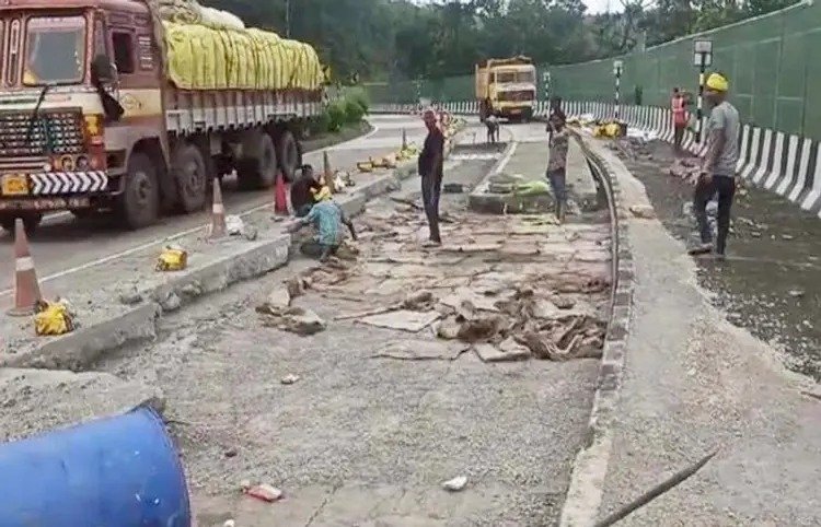 first sound proof highway NM 44 is bad condition country