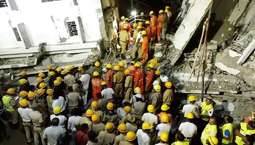 7 Storey Building Collapsed In Bangalore 5 Dead 