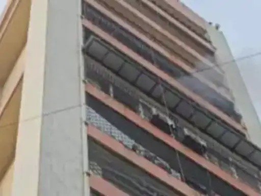 Fire on the 10th floor of a 14-storey building in Mumbai