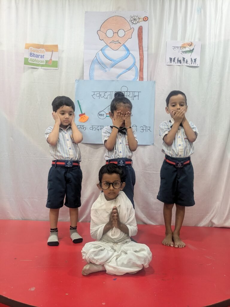 द अबोड सपनों का स्कूल रहली में गांधी जयंती धूमधाम से मनाई गई