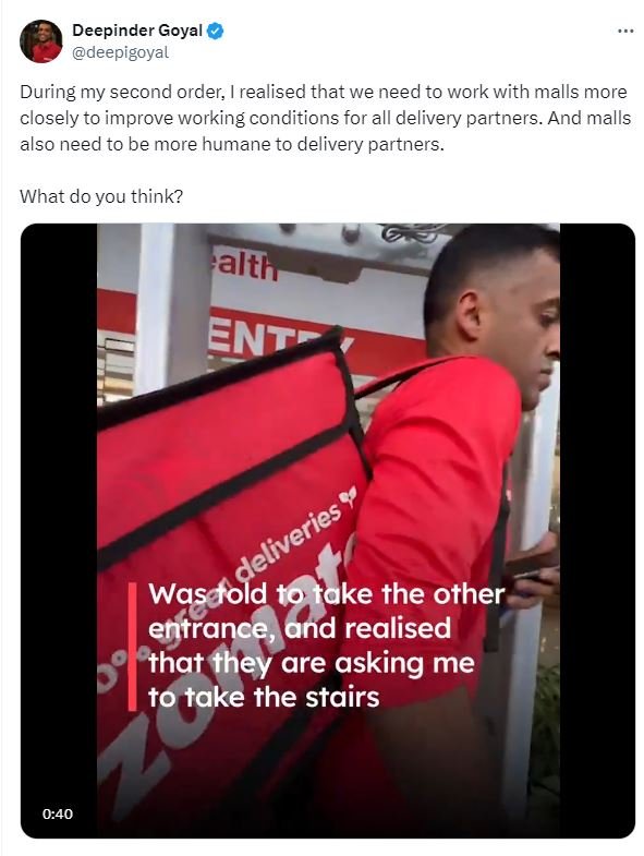 Zomato delivery partner