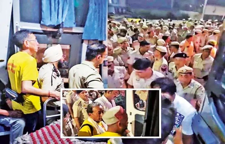 sonam wangchuk rearrested within minutes of her release from jail