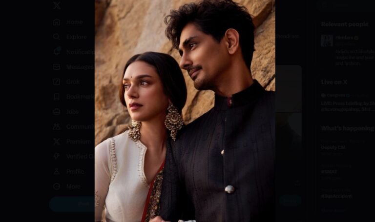 ADITI RAO HYDARI WEDS SIDDHARTH