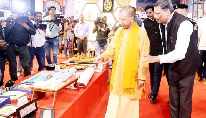 CM Yogi Adityanath inaugurates UP pavilion at International Trade Fair