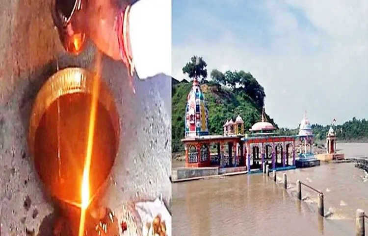 Miraculous temple of india where lamp is lit with water
