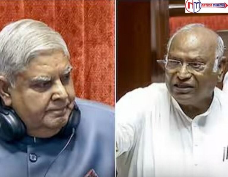 जगदीप धनखड़ और मल्लिकार्जुन खरगे के बीच तीखी बहस, राज्य सभा की कार्यवाही स्थगित