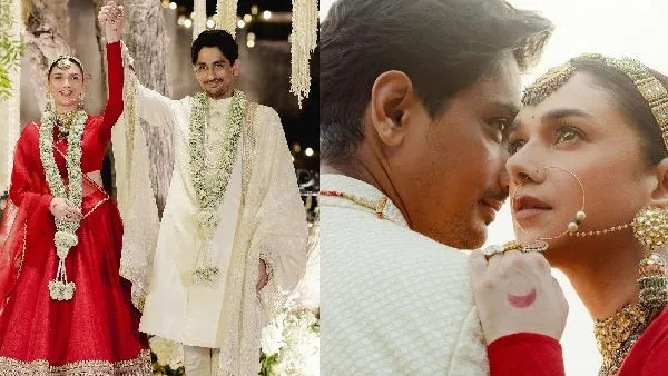 अदिति राव हैदरी ने एक बार फिर से सिद्धार्थ से की शादी, सोशल मीडिया पर तस्वीरें शेयर कर चौंकाया