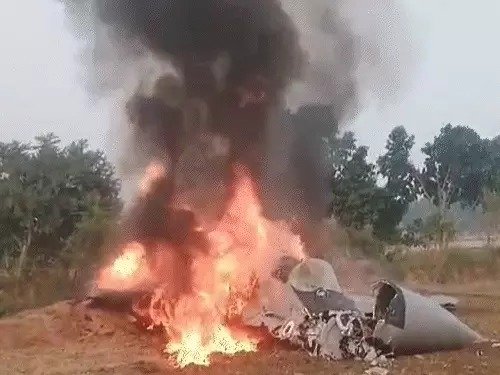 air force mig 29 crashes in agra