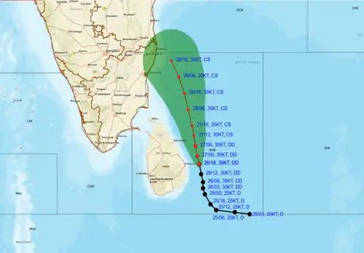 fangal may hit tamil nadu in 24 hours