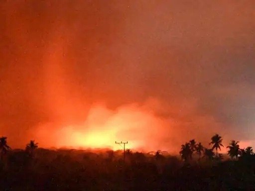 volcano erupted in indonesia 10-people died