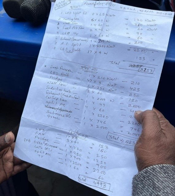  3 ac 19 fan despite of sp mla electricity bill was zero till 6 month 