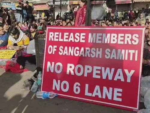 5th day of protest against Vaishno Devi Ropeway project