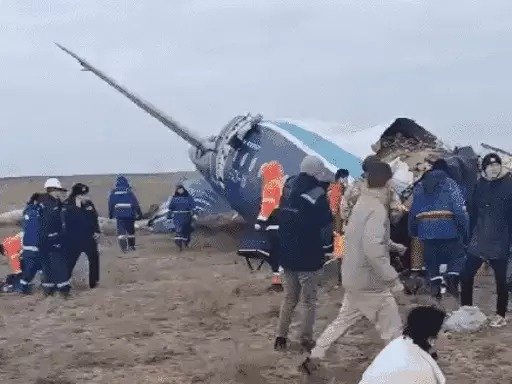 Plane crashes in Kazakhstan 70 passengers on board