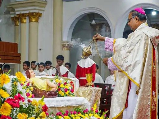 Special prayers in churches Church of birthplace of Jesus in Bethlehem 