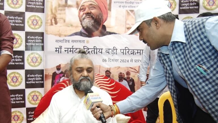 बागेश्वर धाम के पीठाधीश्वर के बाद अब नर्मदा यात्रा करेंगें करूणा धाम के पीठाधीश्वर सुरेश शांडिल्य महाराज