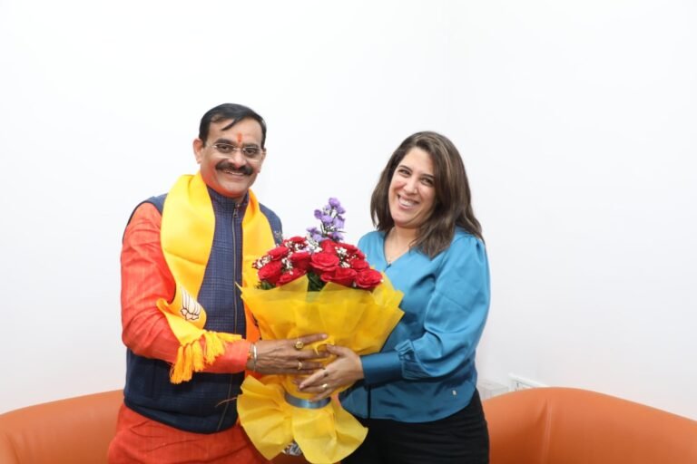 MP BJP: बीजेपी प्रदेश अध्यक्ष वीडी शर्मा की इजरायल दूतावास के प्रतिनिधियों से मुलाकात