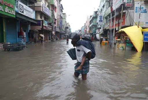 fungal storm impacts 4 states flood in puducherry