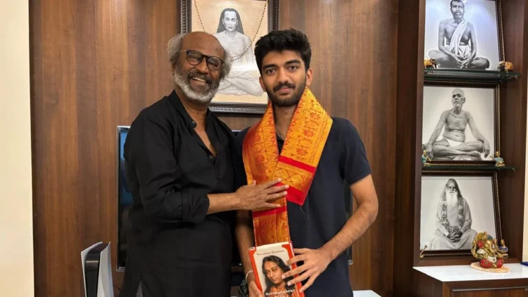 सुपरस्टार रजनीकांत और डी गुकेश की मुलाकात, एक ऐतिहासिक पल