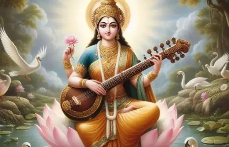 Basant Panchami worship student maa saraswati