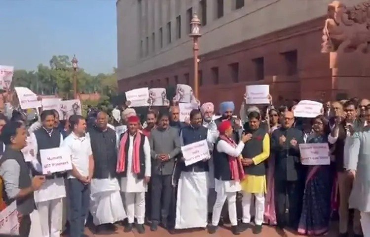 Budget 2025 US deport indians mp protest in parliament