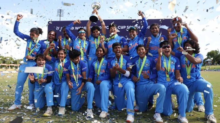 IND Vs SA U19 Women T20 WC Final Indian team celebration of victory
