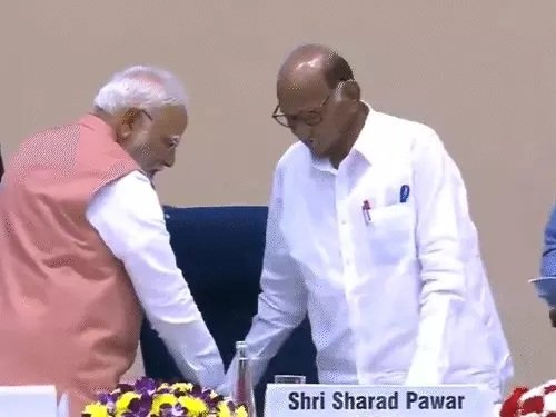 PM Modi Water Sharad Pawar 98th Marathi Sahitya Sammelan 