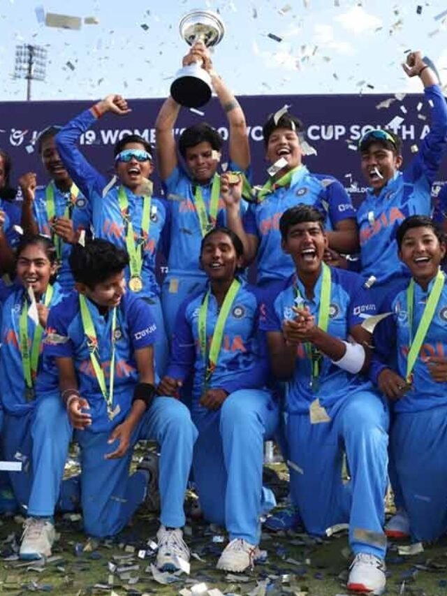 IND Vs SA U19 Women T20 WC Final Indian team celebration of victory