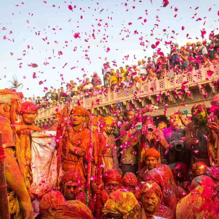 holi in vrindavan