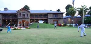 CM dhami playing cricket with son: 