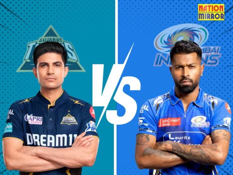 GT vs MI Match Today